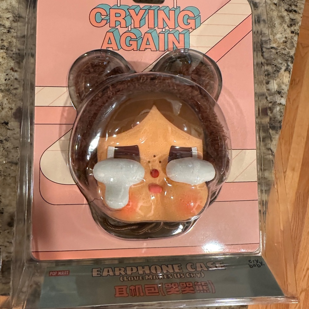 Pop Mart CRYBABY Crying Again Series-Earphone Case new love makes us cry